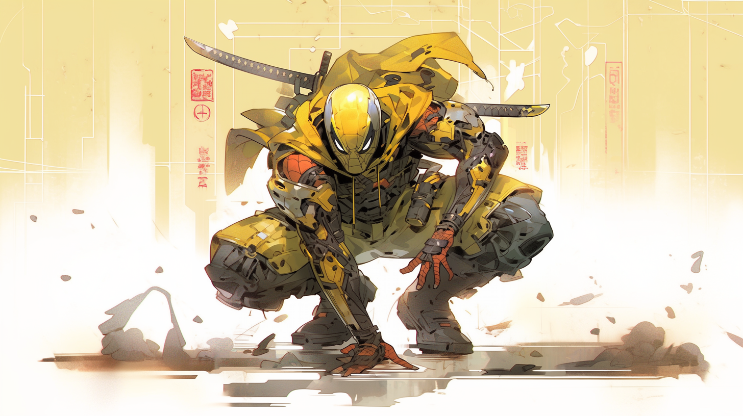 Ronin Spider-Man Concept Image