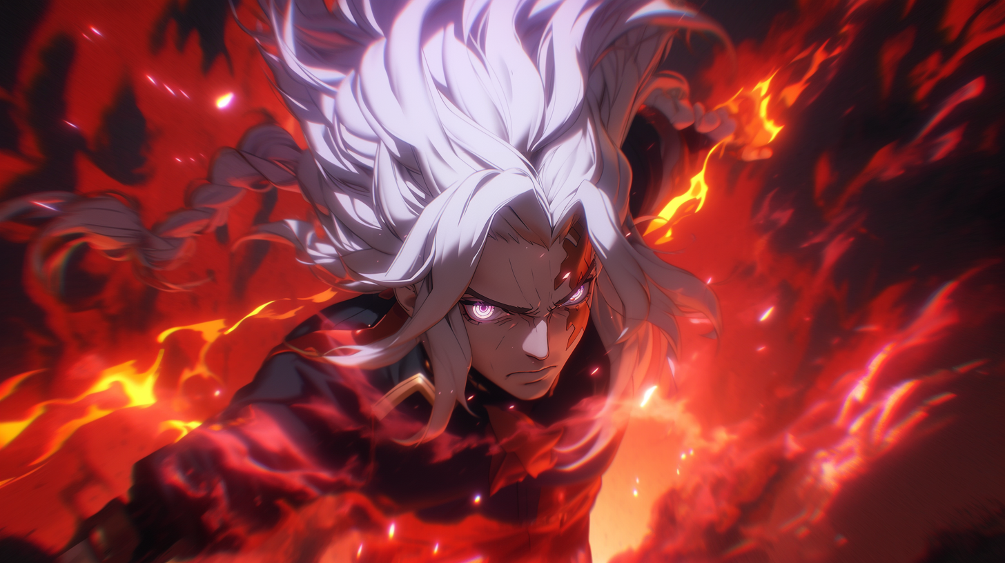 White-Haired Shonen Protagonist Image
