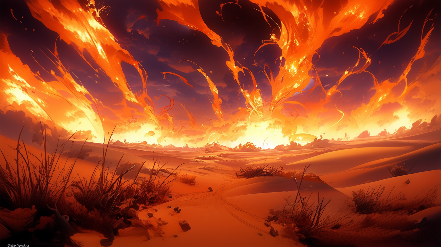 Cinematic Shot of Dunes Image